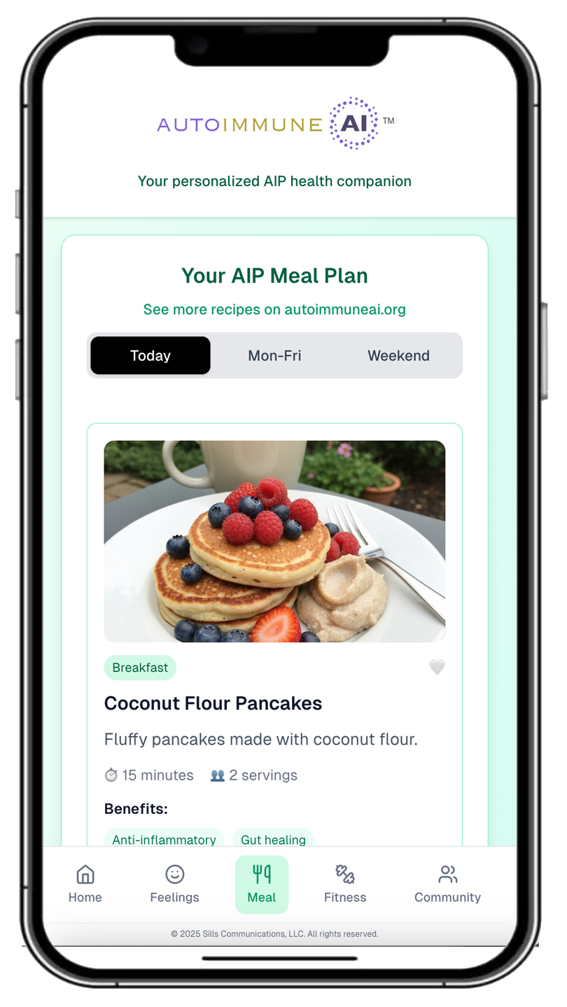 AIP Meal Plan Screen